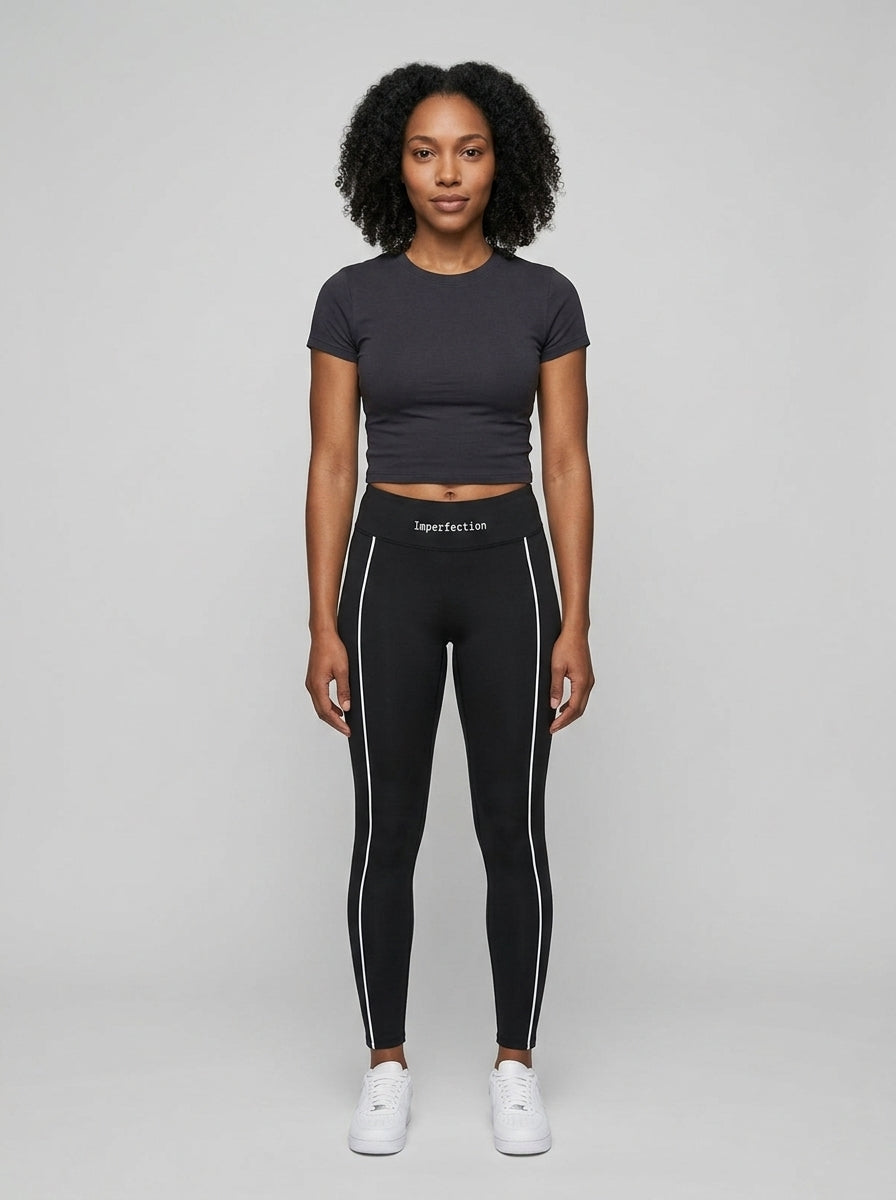High-waist leggings — On Model - Lower Body | Generated by Modelize